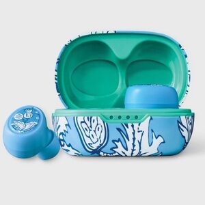 Roller rabbit Floral Vines True Wireless Bluetooth
Earbuds with Case blue / teal